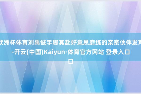 欧洲杯体育刘禹铖手脚其赴好意思磨练的亲密伙伴发声-开云(中国)Kaiyun·体育官方网站 登录入口